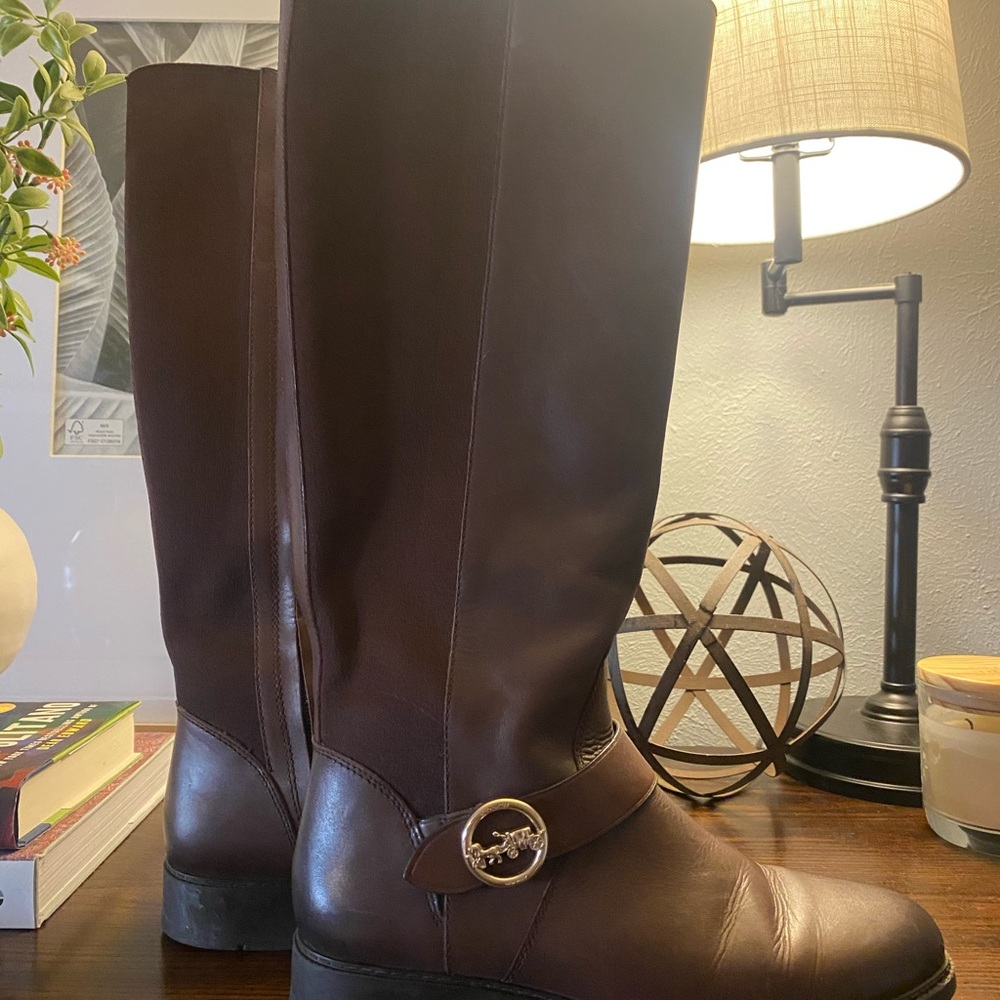 Gorgeous Coach Tall Brown Boots
